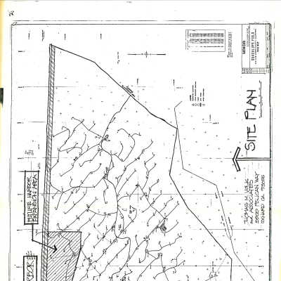 Site Plan from Unocal-Volk map, contains exisiting