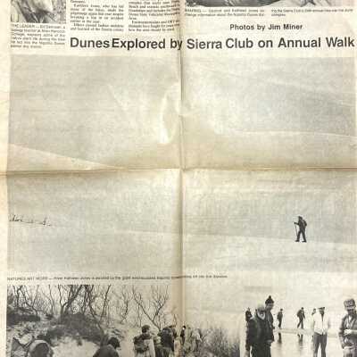 "Dunes Explored by Sierra Club on Annual Walk" - Five Cities Times-Press-Recorder article - January 18 - 1985