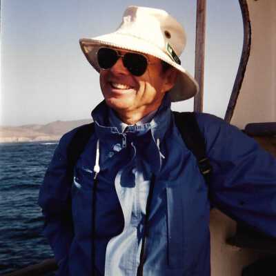 Boating Trip, The Nature Conservancy, in photo album from Joyce Hall - Undated 3.5" x 5" color photograph
