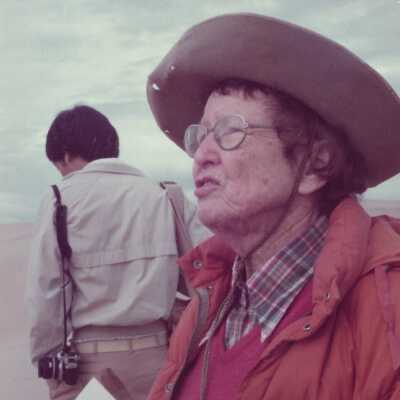 Kathleen Goddard-Jones on a Nipomo Dunes 1982
