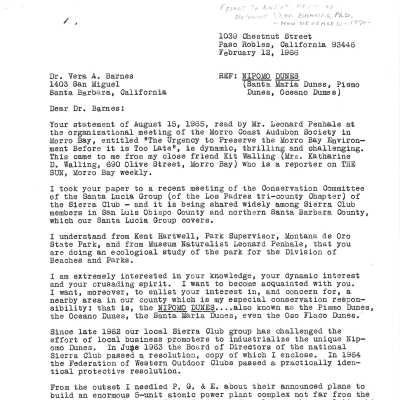 1966. Letter from Mrs. Duncan P. Jack - February 12