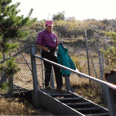Point San Luis Lighthouse, The Nature Conservancy hike, in photo album from Joyce Hall - Undated 3.5" x 5" color photograph