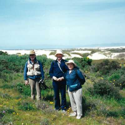 Oso Flaco Corepsis Hill Outing with Kathleen Goddard Jones, 4/12/00 - 4" x 6" color photograph