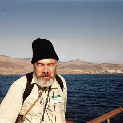 Boating Trip, David Chipping, The Nature Conservancy, in photo album from Joyce Hall - Undated 3.5" x 5" color photograph