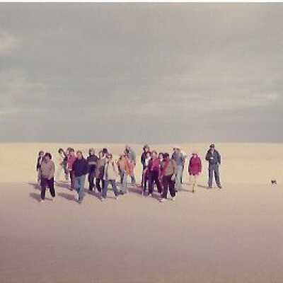 Hike lead by Kathleen Goddard Jones in the Dunes, photo taken by Liz Scott-Graham, 1987 - 3.5" x 5" color photograph