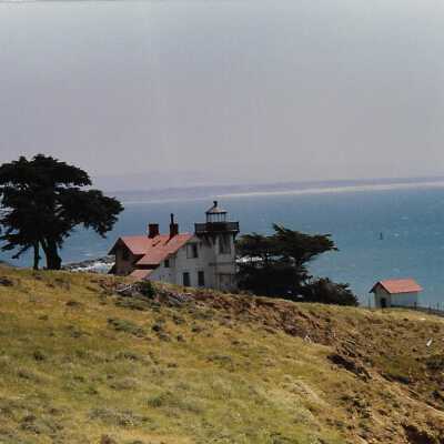 Point San Luis Lighthouse, The Nature Conservancy hike, in photo album from Joyce Hall - Undated 3.5" x 5" color photograph