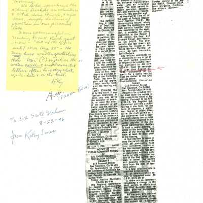 Legal Notice of a proposed permit to allow injection of waste at the Guadalupe Oil Field - August 22 - 1986