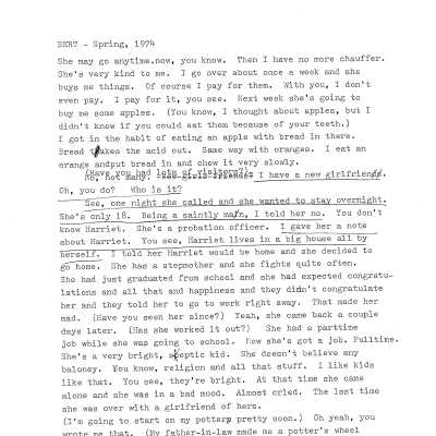 Bert Schievink interview transcript, 1974.