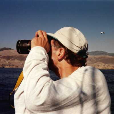 Boating Trip, The Nature Conservancy, in photo album from Joyce Hall - Undated 3.5" x 5" color photograph