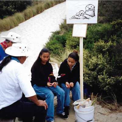 Educational event at Oso Flaco Lake Education Center - Undated 4" x 5.75" color photograph