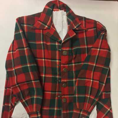Flannel shirt, Kathleen Goddard Jones's flannel shirt seen in photos of her in the dunes