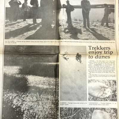 "Trekkers enjoy trip to dunes" - Five Cities Times-Press-Recorder article - January 10 - 1990
