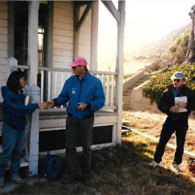 Pecho Coast Trail, The Nature Conservancy Program Graduation, 1996 - 4" x 6" color photograph