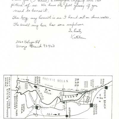 Mussel Rock letter from Kathleen Goddard-Jones to "Phyllis"