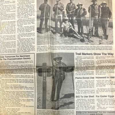 "Trail Markers Show The Way" - Five Cities Times-Press-Recorder article - March 10 - 1989