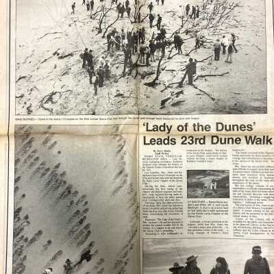"'Lady of the Dunes' Leads 23rd Dune Walk" - Five Cities Times-Press-Recorder article - January 13 - 1984