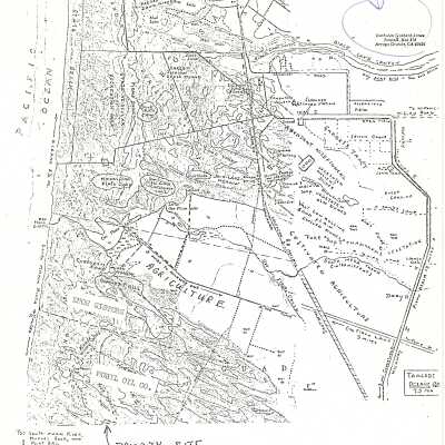 Map describing the landscape and wildlife of the dunes