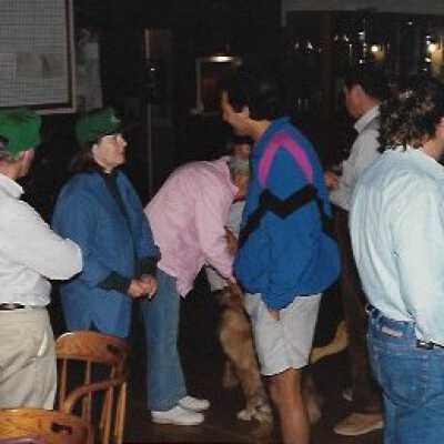The Nature Conservancy Meeting, in photo album from Joyce Hall - Undated 3.5" x 5" color photograph