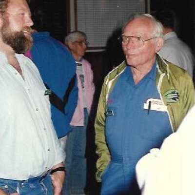 The Nature Conservancy Meeting, in photo album from Joyce Hall - Undated 3.5" x 5" color photograph