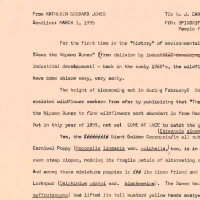 1995. Article by Kathleen Goddard Jones f - March 1