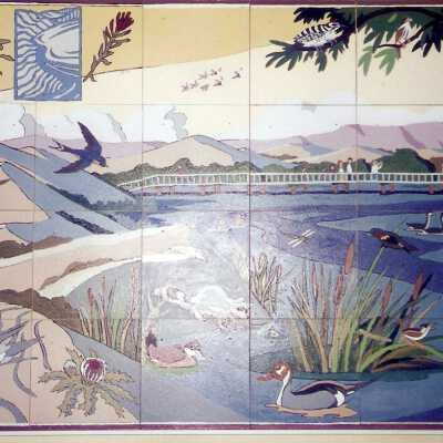 Dunes Discovery  Center mural 11/96.