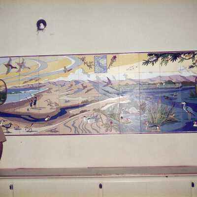 Dunes Discovery  Center mural 11/96. Artist John Lwerks.
