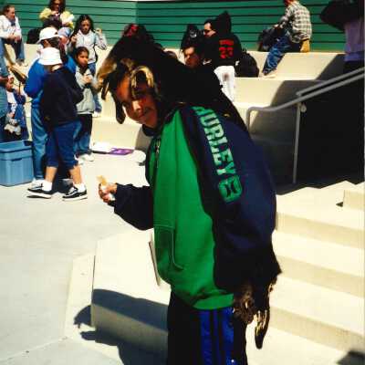 "kid otter"; 4" x 6" color photograph - Unspecified Elementary School Field Trip 2001