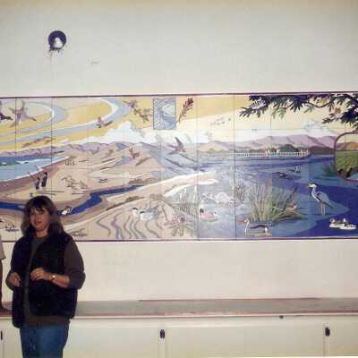 Dunes Discovery  Center mural 11/96. John Lwerks and Karen Wood.
