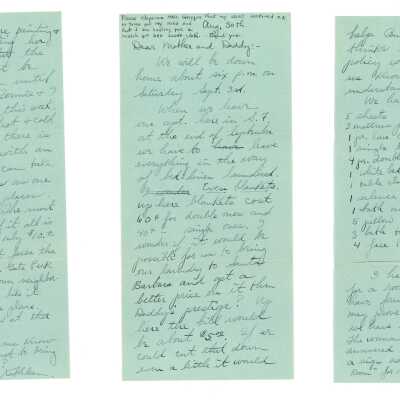 August 30, 1932, San Francisco, Letter from Kathleen Ali to Mr. & Mrs. W.R. Goddard, moving out of apartment, laundrey cost, looking for a new room for Kathleen's sister, envelope included