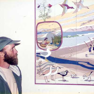 Dunes Discovery  Center mural 11/96. Artist John Lwerks.