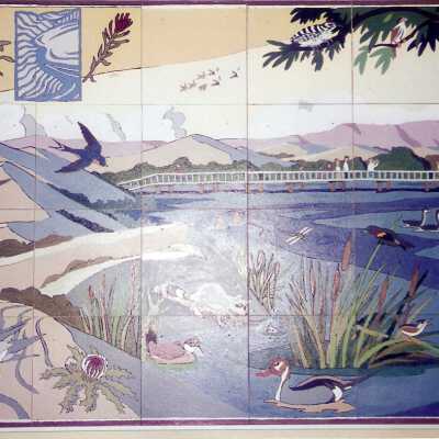 Dunes Discovery  Center mural 11/96.