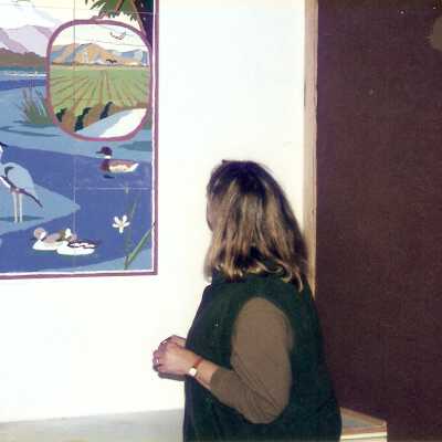 Dunes Discovery  Center mural 11/96. Karen Wood.