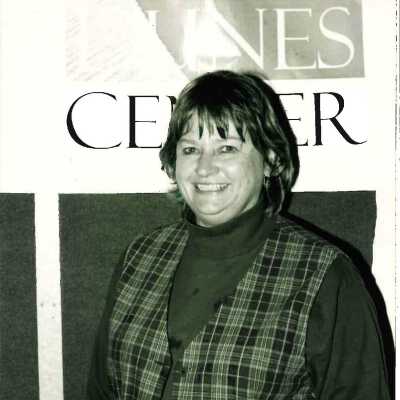 Volunteer Appreciation Party at Dunes Discovery Center July 2000; Karen Wood. 4" x 6" black and white photograph