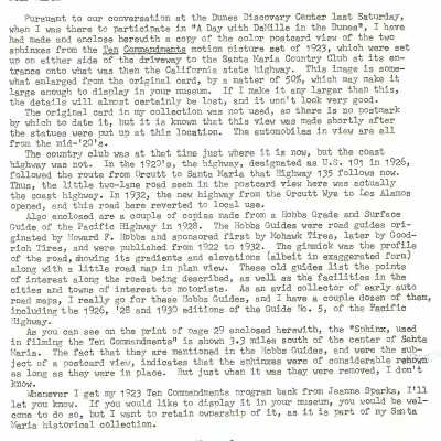 Letter from David L. Cole to Karen Wood December 1