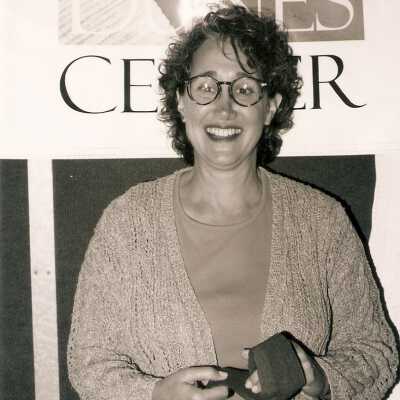 Volunteer Appreciation Party at Dunes Discovery Center July 2000, Nancy Robins.  4" x 6" black and white photograph