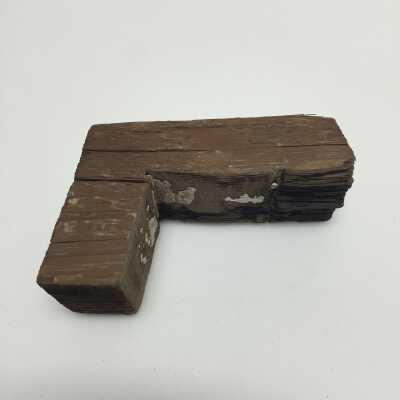 Heiroglyphic pieces made from wood cut, Ten Commandments