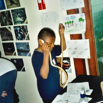 West Newlove Elementary School Field Trip to the Dunes Center and Oso Flaco Lake May 2001; 4" x 6" color photograph