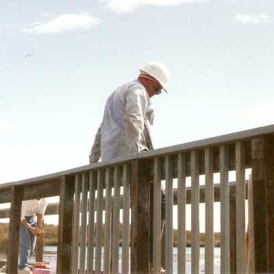 Bridge construction 1994. Ken Jenkins.