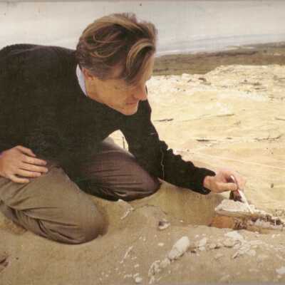 1997 Ten Commandments excavation. Unearthing burried plaster pieces.