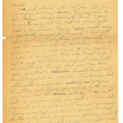 February 16, 1930, New York City, Letter from Kathleen Ali to W.R. Goddard & Family, winter, visiting the pictures, appendix operation, letters from Persia; December 15, 1929, Letters from Khahil (Ali's brother) to Kathleen and Ali, from Rangoon, Burma