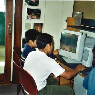 West Newlove Elementary School Field Trip to the Dunes Center and Oso Flaco Lake May 2001; 4" x 6" color photograph