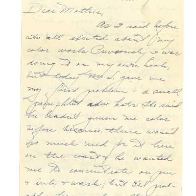 September 23, 1932, San Francisco, Letters from Kathleen Ali and sister Beatrice to Mrs. W.R. Goddard, letters concerning visiting parents in Santa Barbara, envelope included