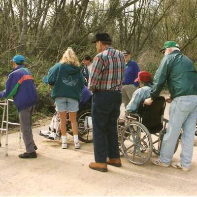 Walk for physically disabled 1994. Jack Beigle, Jack Dougherty, and Leonard Michal.