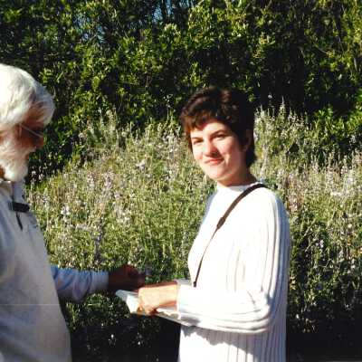 Tom Neuman and Heidi Baugh; 4" x 6" color photograph - First Junior Docent Training May 2001