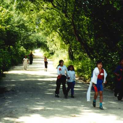West Newlove Elementary School Field Trip to the Dunes Center and Oso Flaco Lake May 2001; 4" x 6" color photograph