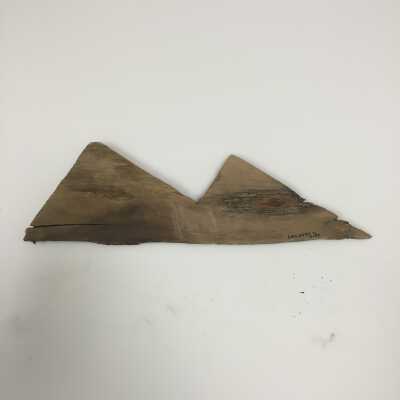 Appears to be stair riser, possibly for front gate, Ten Commandments