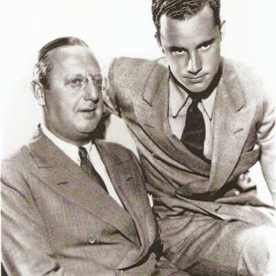 Photograph of Jesse Lasky Sr. and Jesse Lasky Jr (1936)