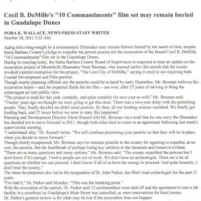 2011. Ten Commandmen - New-Press Article October 18