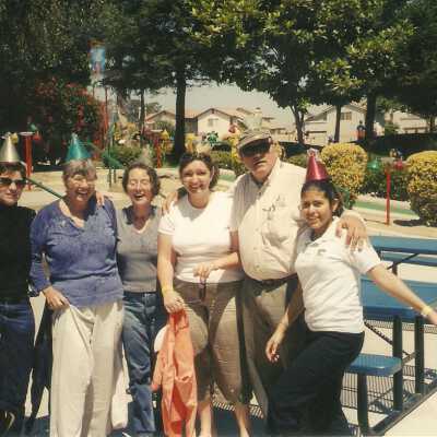 Dunes Center Staff Retreat at Camelot park, Santa Maria. Heidi Baugh, Liz Scott-Graham, oonagh Duggan, Gillian Andrews, Ed Griggs, and Jessica Camareno.