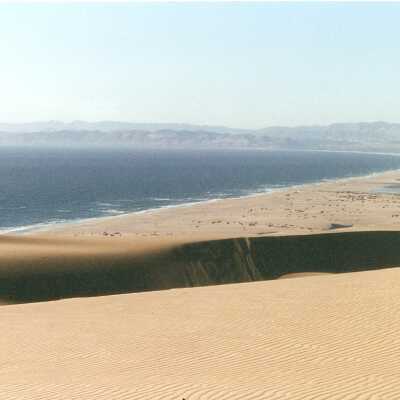 Mussel Rock Area Overlooking San Luis Bay and Santa Maria River Estuary August 2000